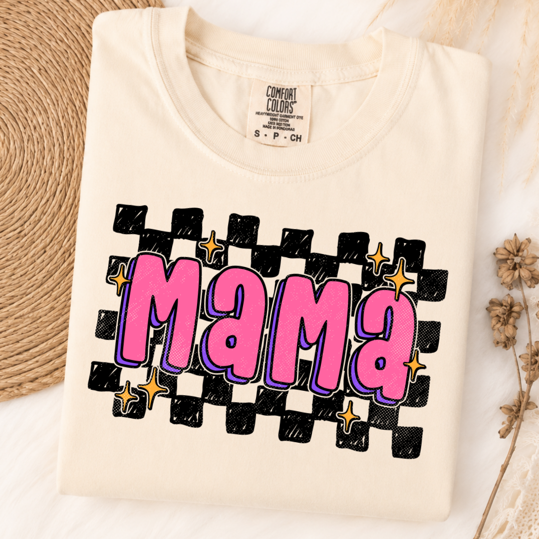 Mama Checkers graphic tee