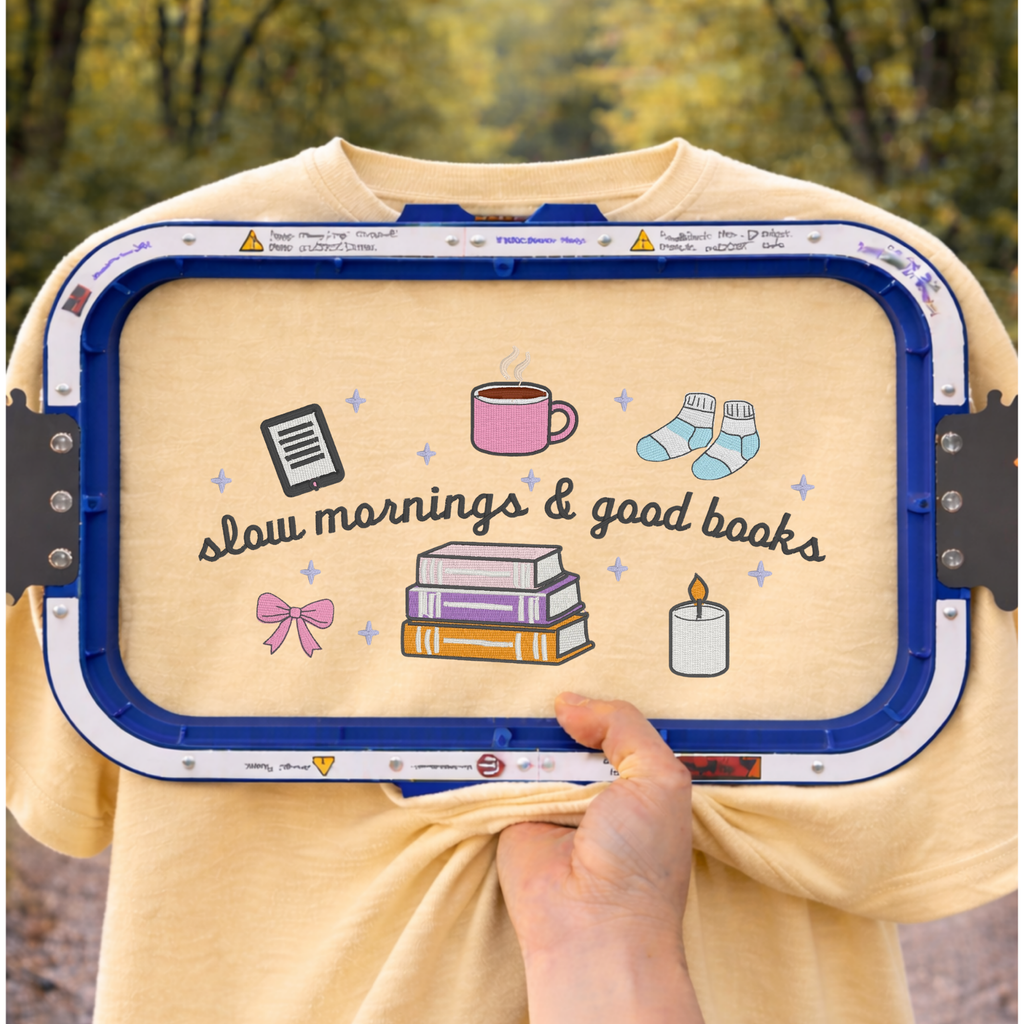 Slow Mornings & Good Books T-Shirt