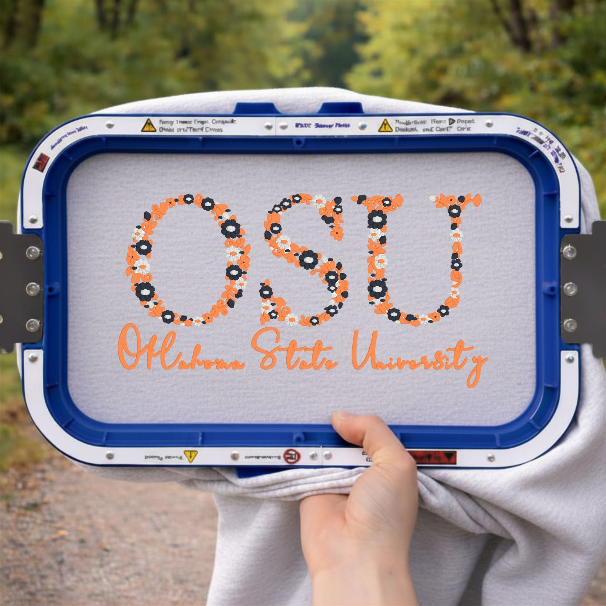 School Floral Letters Sweatshirt