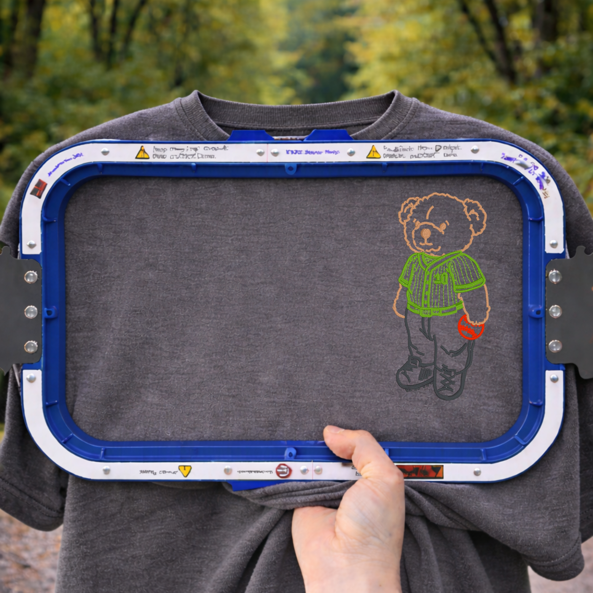 Baseball Bear Left Chest T-Shirt