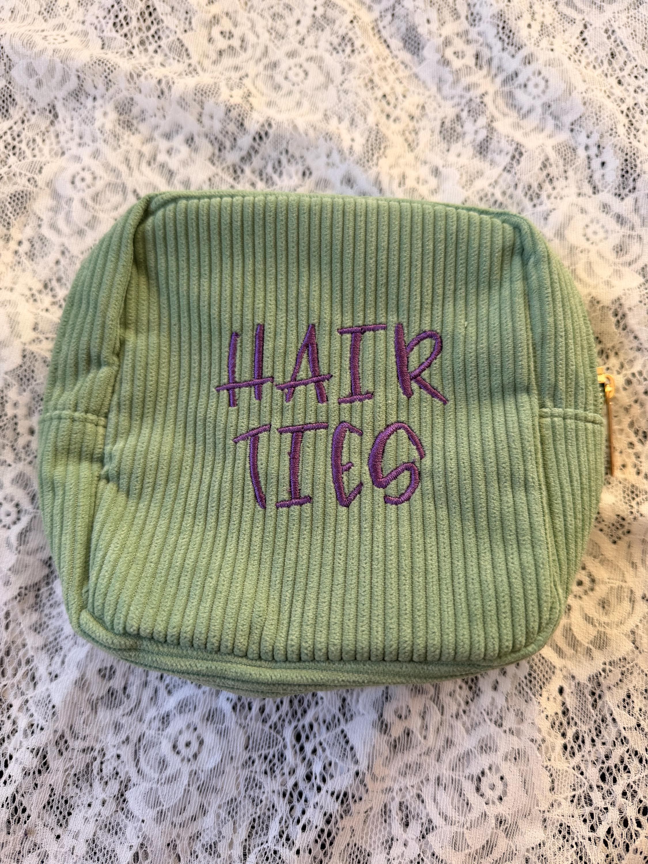 Personalized Embroidered Cosmetic Bag | Custom Name Pouch, Travel Toiletry Bag