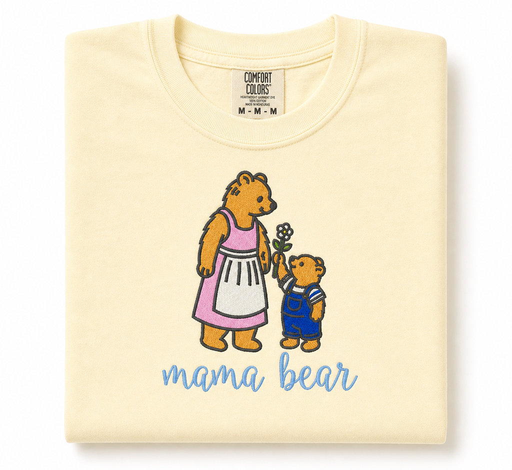 Mama Bear Embroidered Shirt | Custom Mom Sweatshirt | Cozy Mother’s Day Gift
