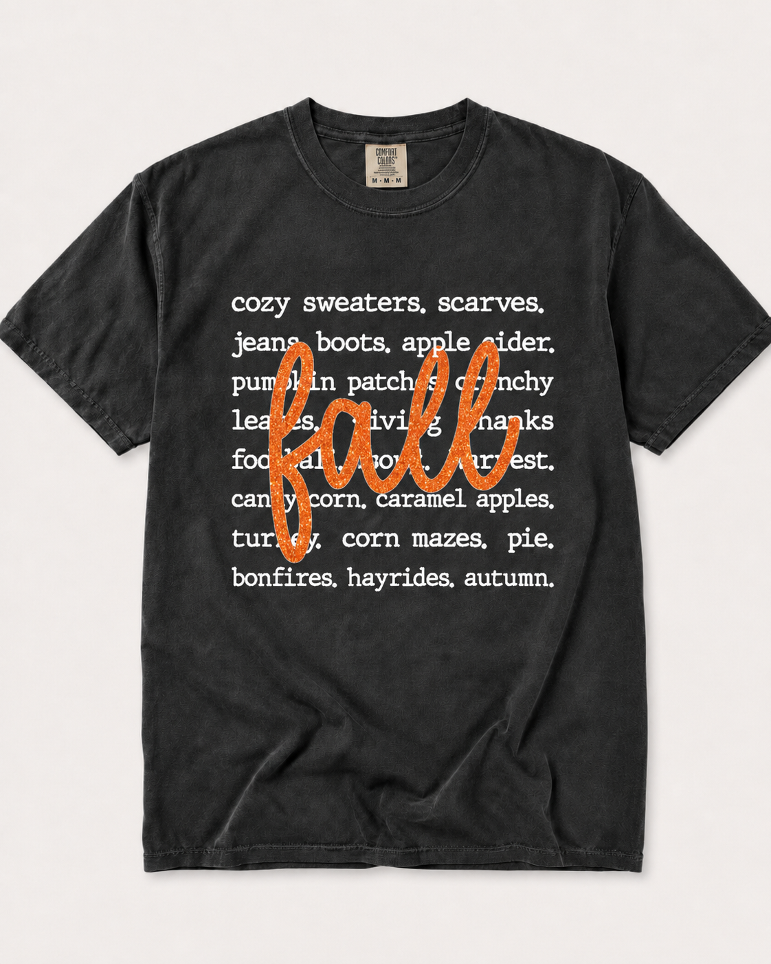Fall Graphic Tee - White