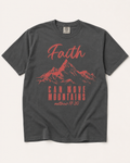 Faith Can Move Mountains Graphic Tee - Red