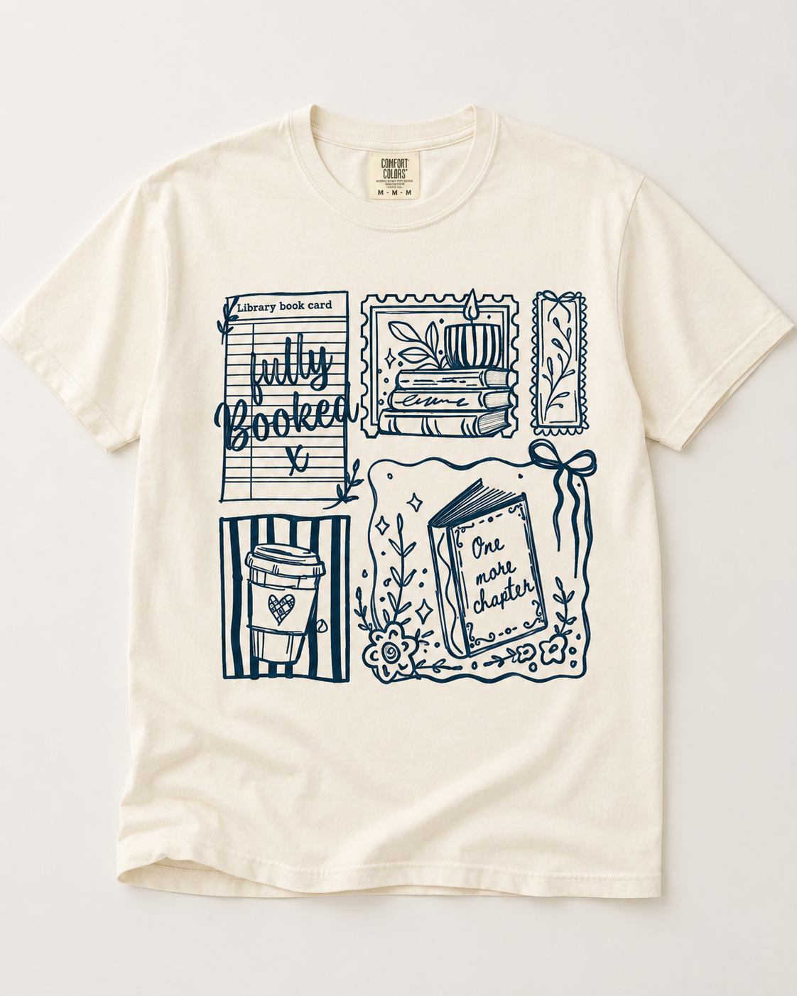 Fully Booked Graphic Tee - Navy