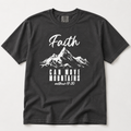 Faith Can Move Mountains Graphic Tee - White