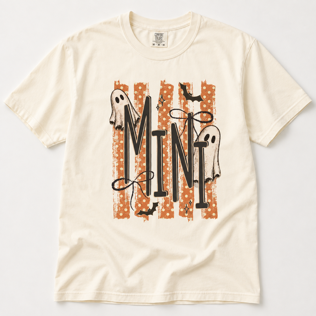 Mini Ghost Halloween Graphic Tee - Youth