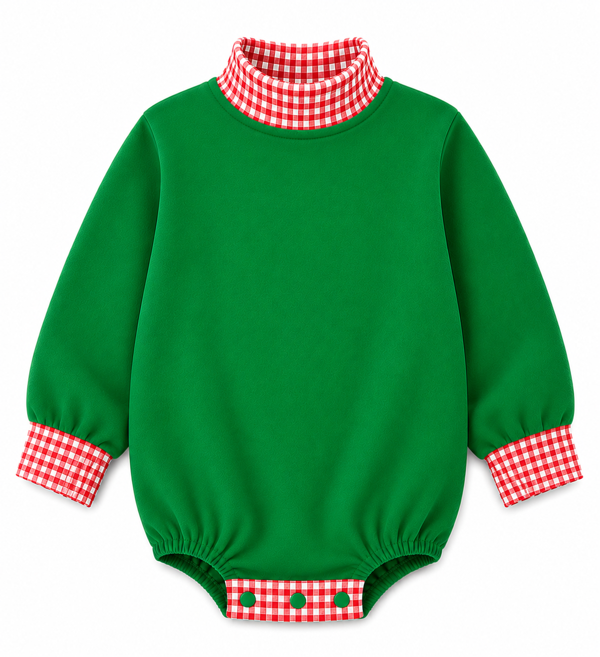 Holiday Gingham Mockneck Bubble Preorder