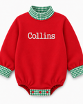 Holiday Gingham Mockneck Bubble Preorder