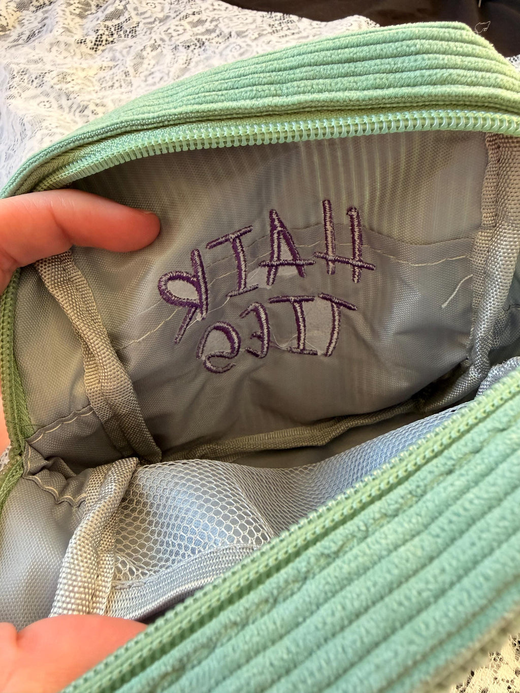 Personalized Embroidered Cosmetic Bag | Custom Name Pouch, Travel Toiletry Bag