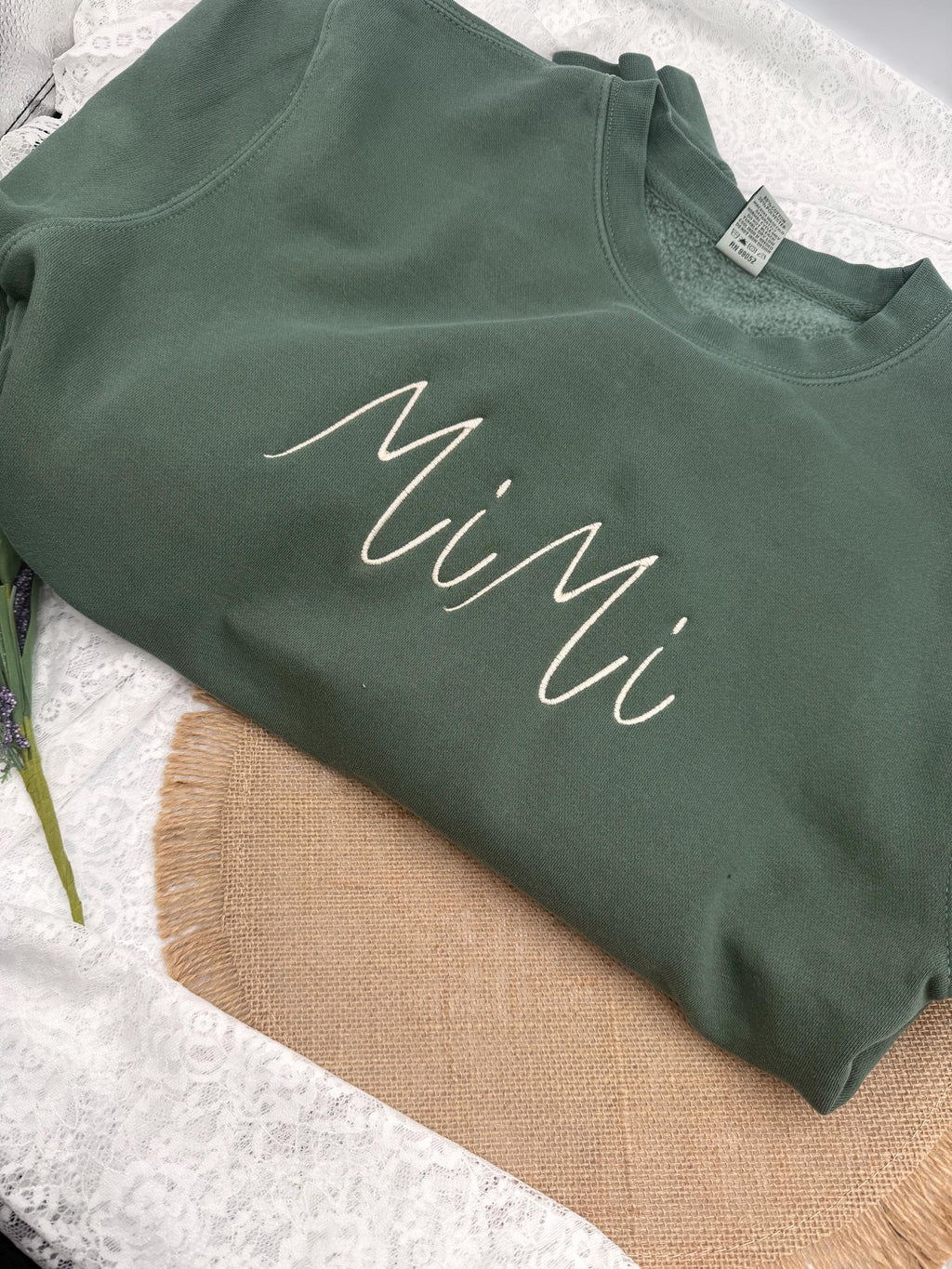 Embroidered Mimi Crewneck Sweatshirt