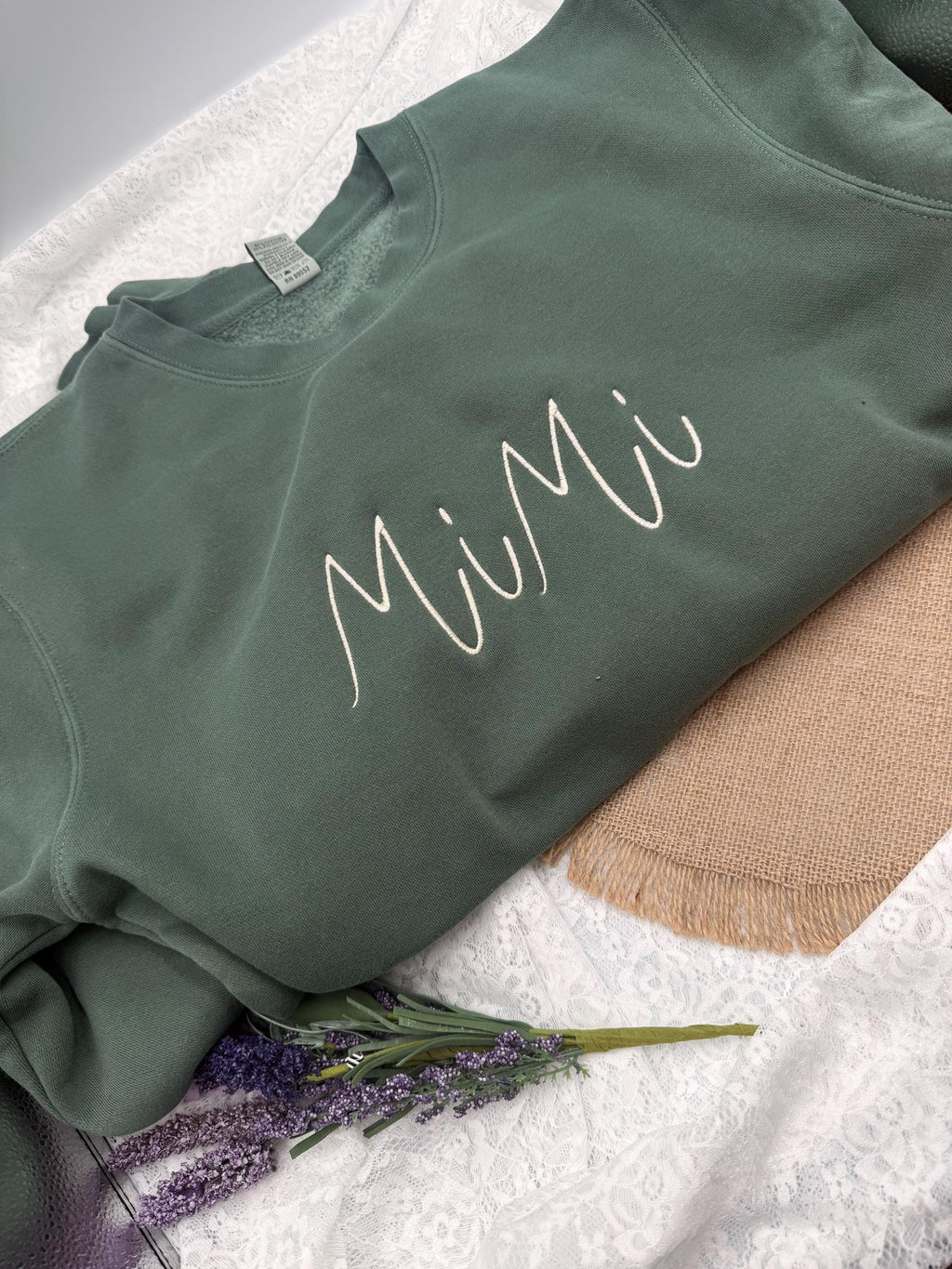 Embroidered Mimi Crewneck Sweatshirt