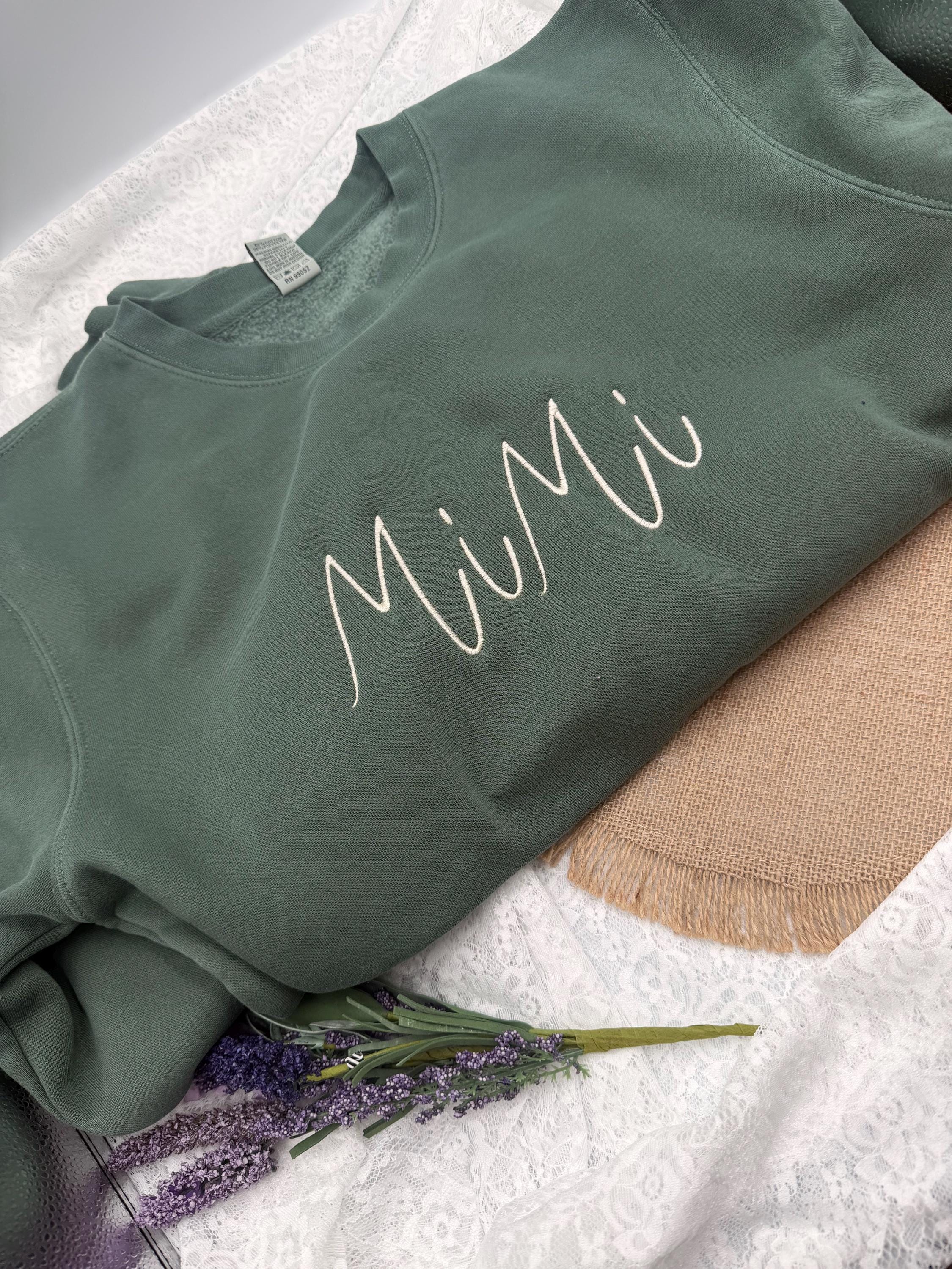 Embroidered Mimi Crewneck Sweatshirt