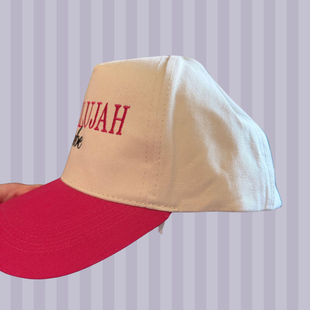 Embroidered Hallelujah Babe Trucker Hat