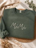 Embroidered Mimi Crewneck Sweatshirt
