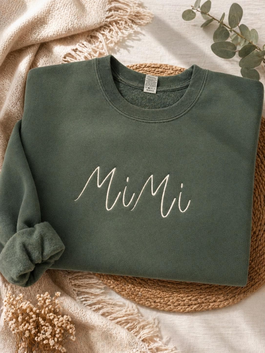 Embroidered Mimi Crewneck Sweatshirt