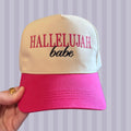 Embroidered Hallelujah Babe Trucker Hat
