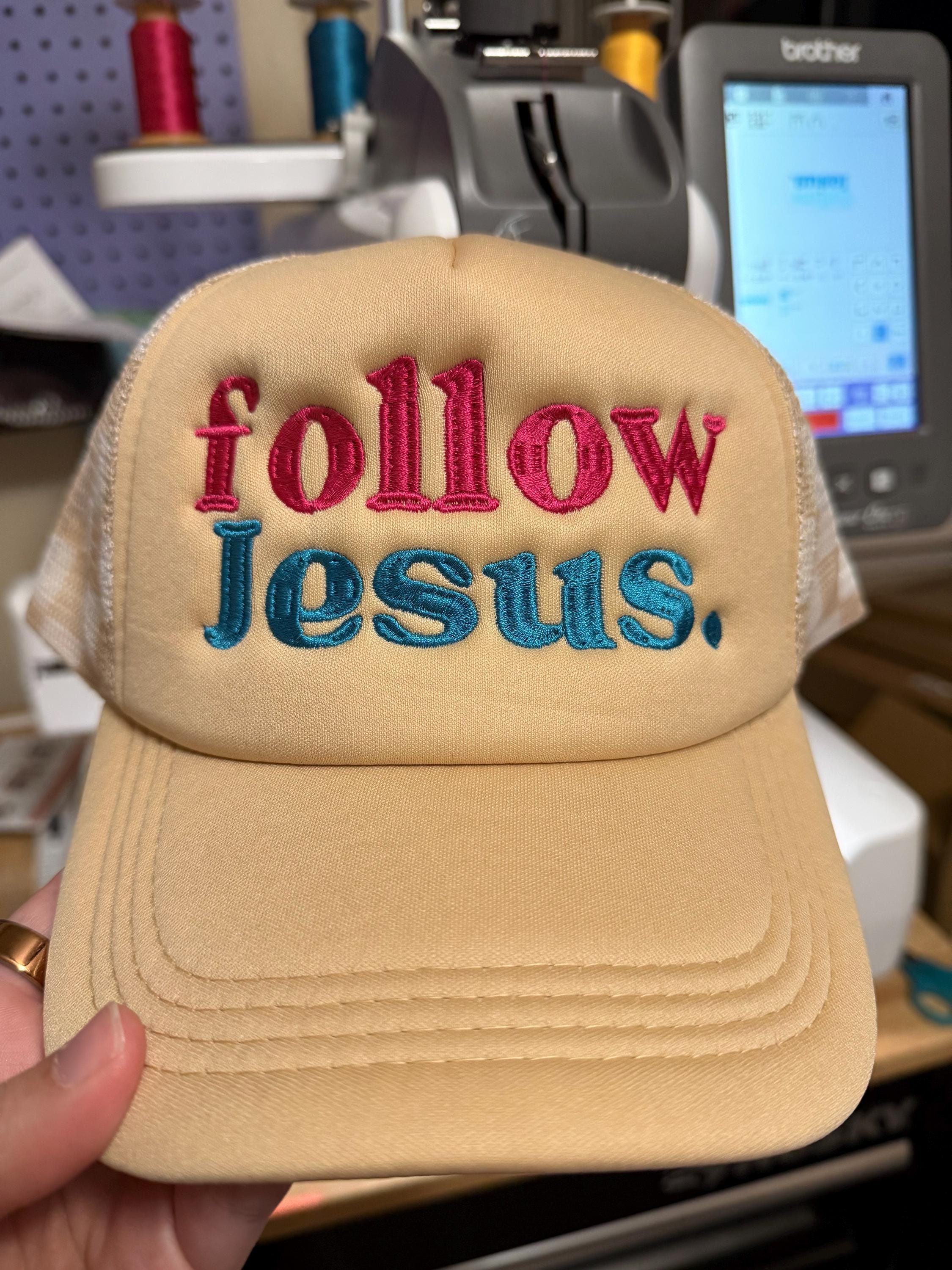 Embroidered Follow Jesus Hat