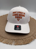 Embroidered Trucker Hat, Leave Before Dawn, Deer Hunter Gift, Richardson 112
