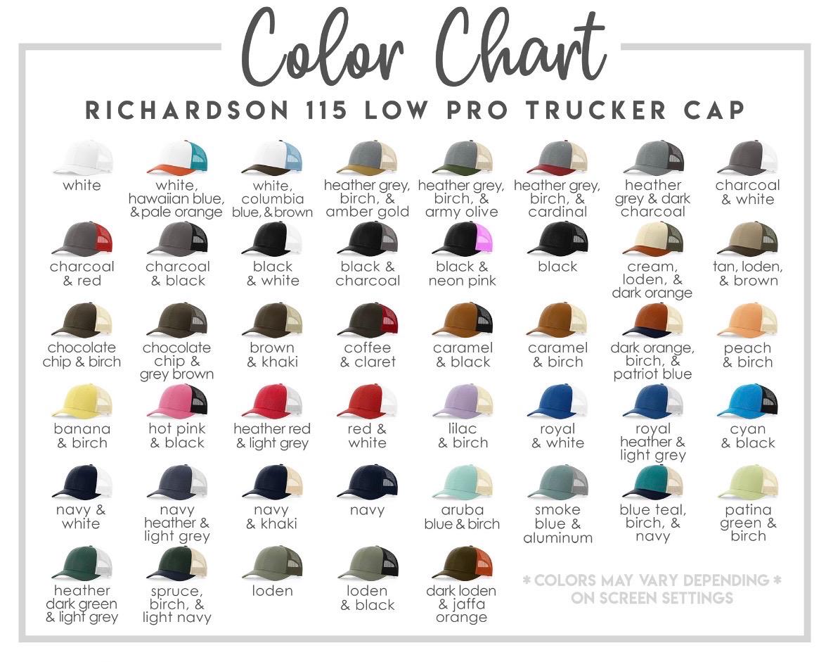 Embroidered Blessed Trucker Hat, Custom Hat, Personalized Hat