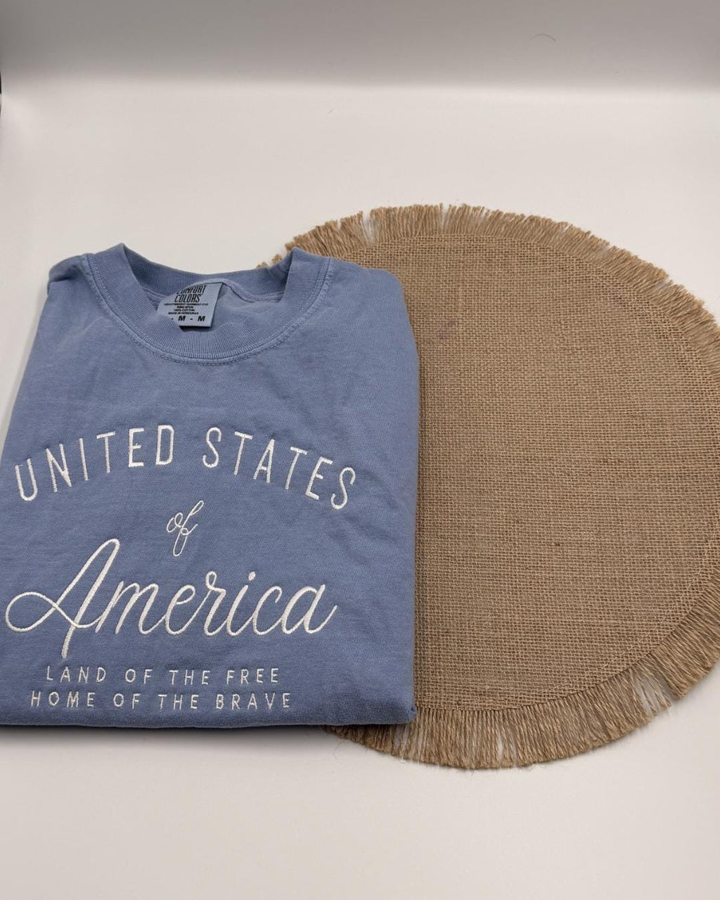 Embroidered Comfort Colors Shirts, American Pride, July 4th Outfit