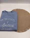 Embroidered Comfort Colors Shirts, American Pride, July 4th Outfit
