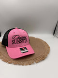 Embroidered Hat, Chasing Sunsets, Beach Hat, Richardson Custom Hat