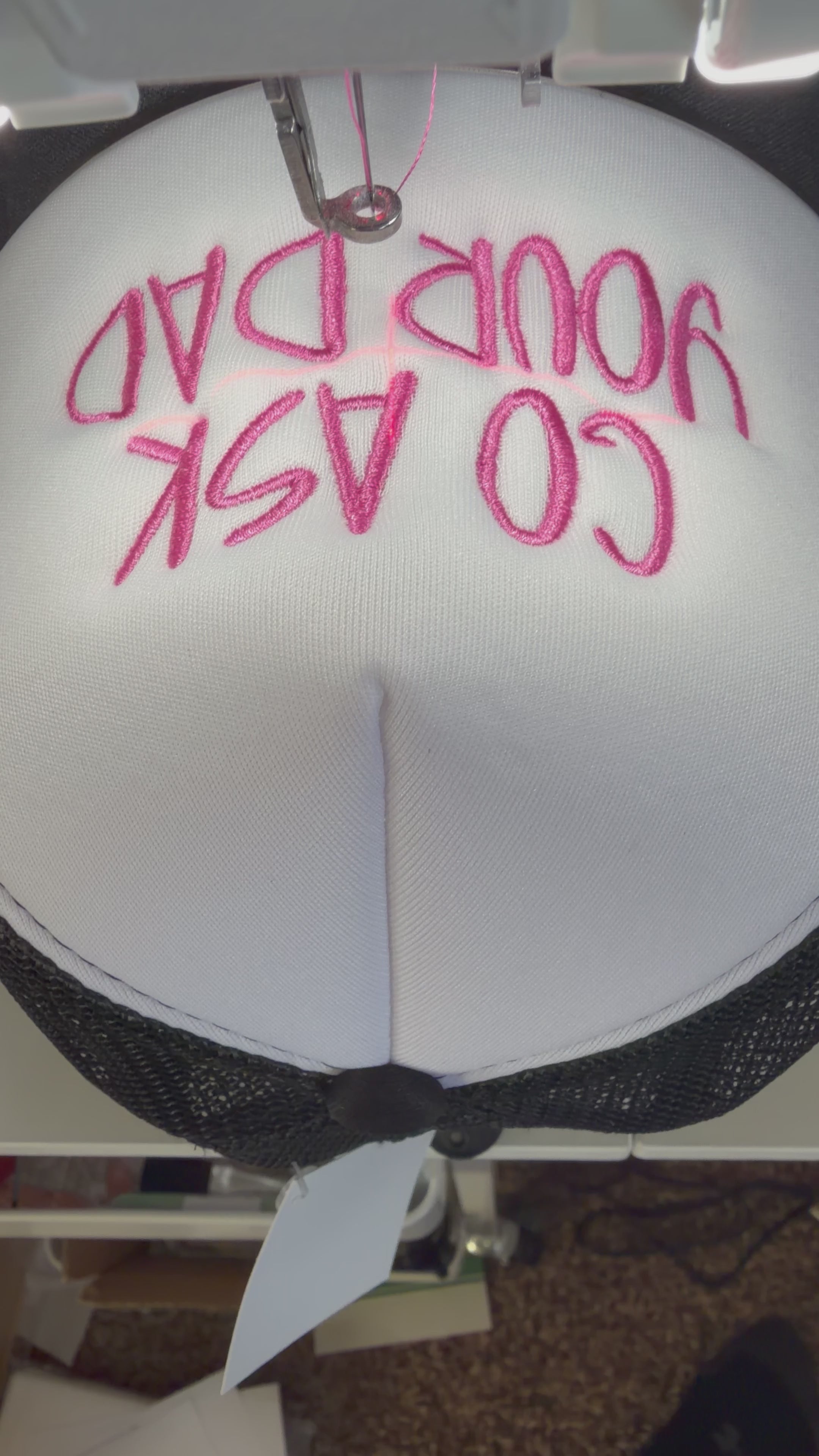 Go Ask Your Dad Personalized Embroidered Hat